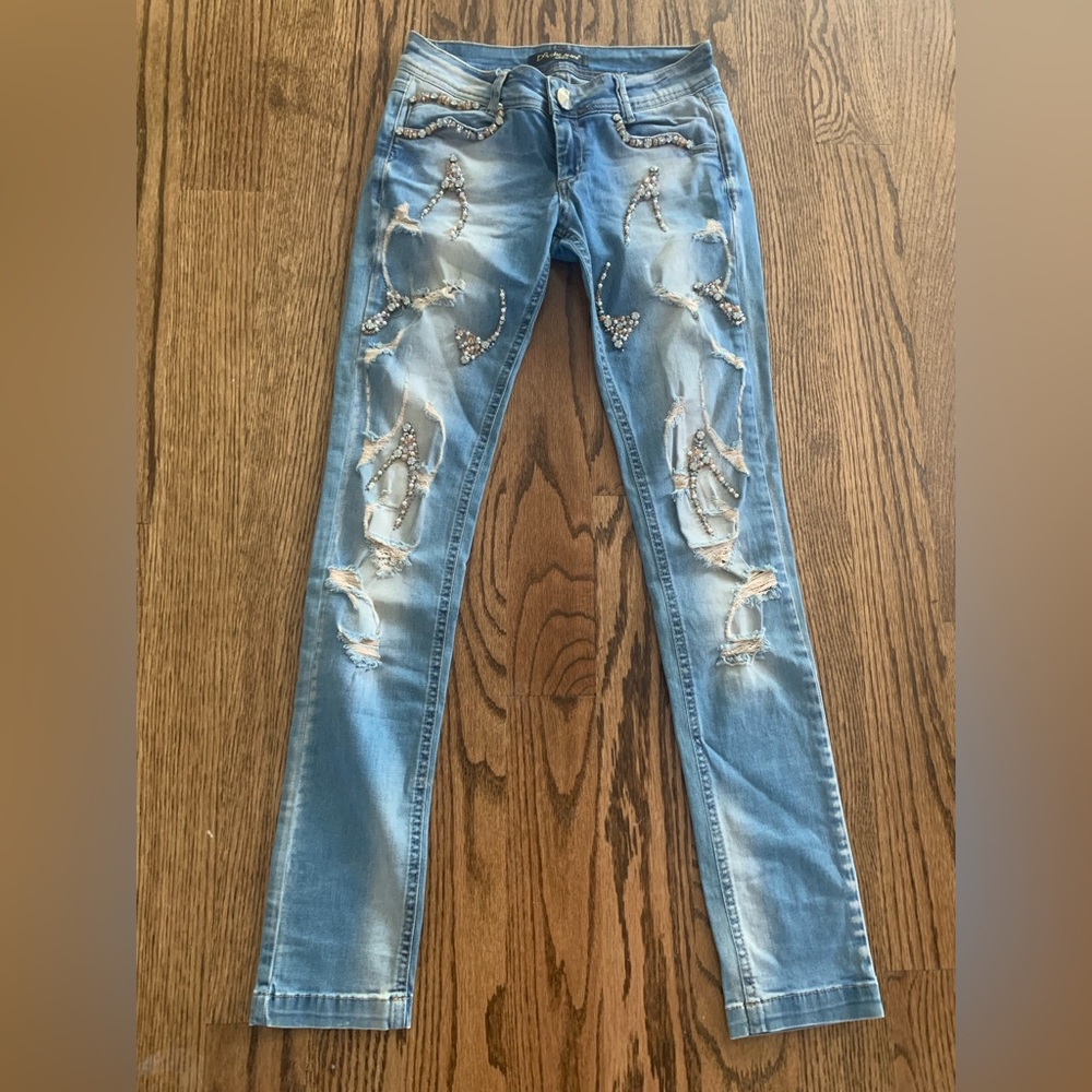 Jeweled jeans